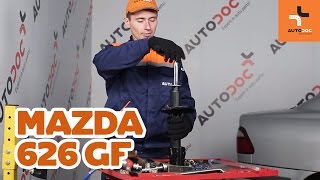 priekšā Amortizators uzstādīšana MAZDA 626 V (GF): bezmaksas video