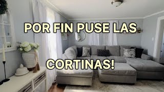 Por fin las cortinas en la sala/ como organizo el refrigerador