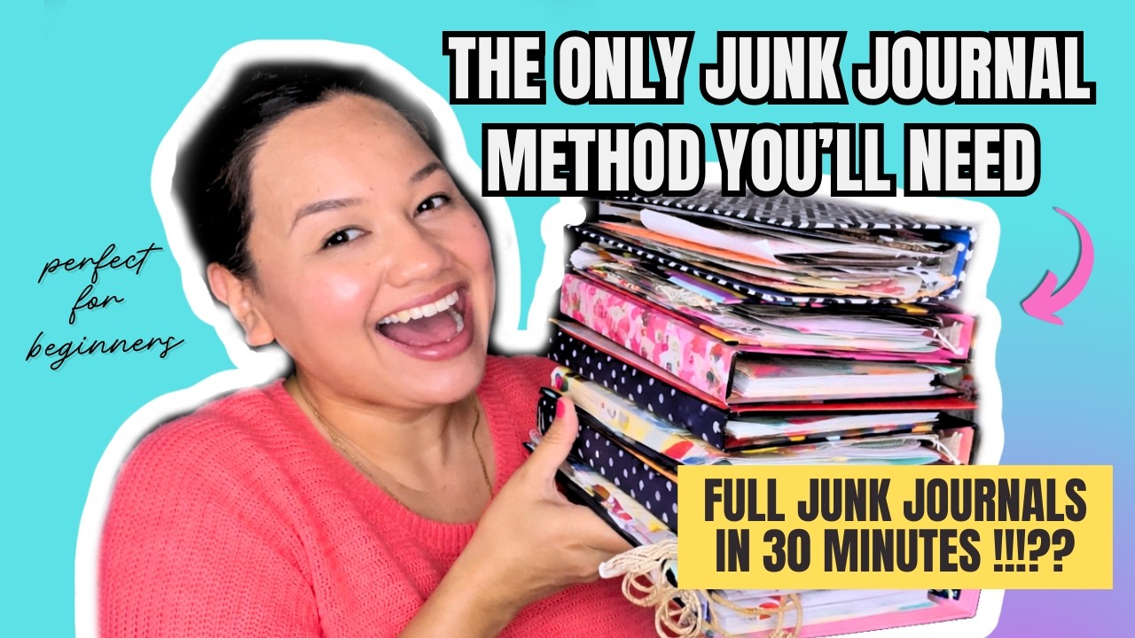The ONLY Junk Journal You'll Ever Need (NO SEWING!) + Beginner
