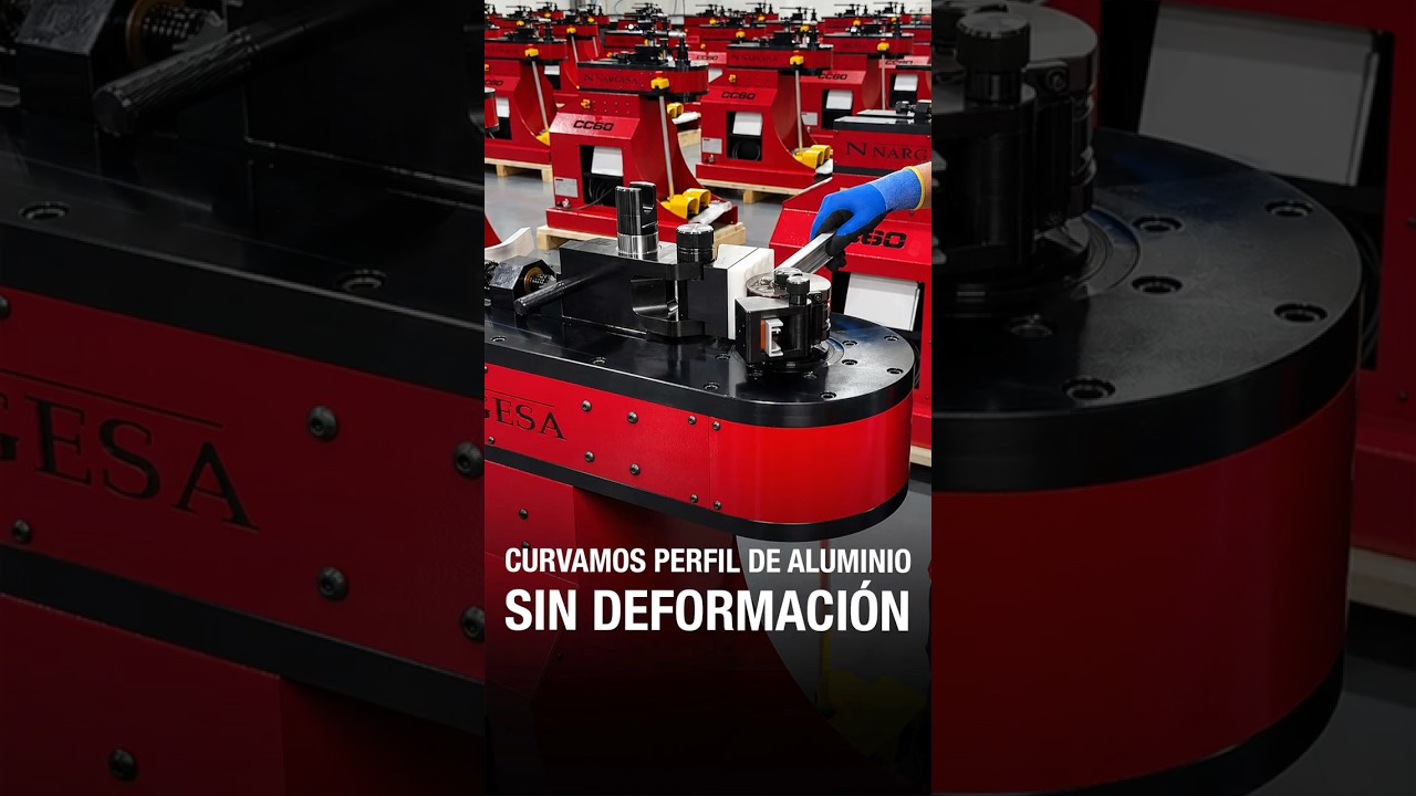 Curvamos perfil de aluminio con la Curvadora CC60 CNC recién fabricada ...