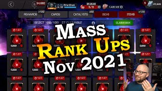 Mass Rank Ups  November 2021 | Marvel Contest of Champions