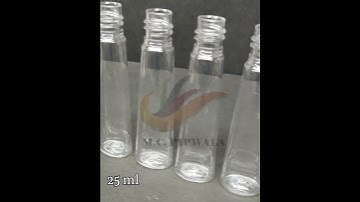 Introducing 25 ml Transparent Square Pet Bottles [Neck Size: 15 mm] by M.C. PIPWALA!