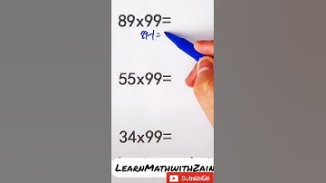 Multiplication of any two digit number by 99 | Multiplication trick | YouTube Shorts