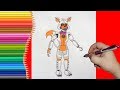 How to draw Funtime Lolbit, FNaF, Как нарисовать Фантайм Лолбит