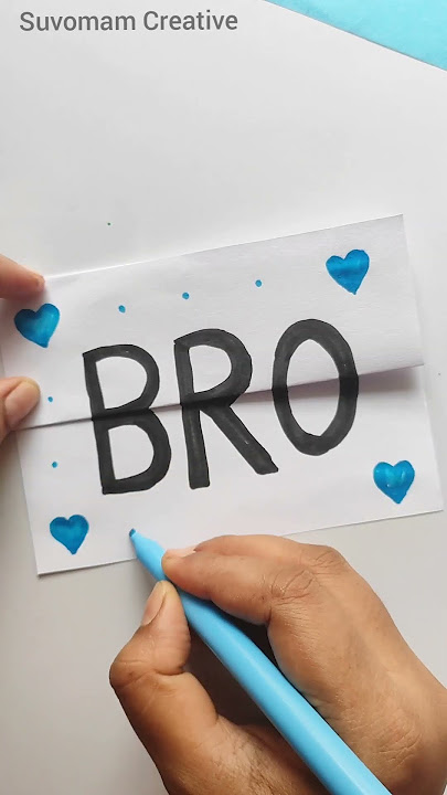 Happy Brother Day | Best Brother craft| Brother Gift | #brother #gift #card #youtubeshorts | #shorts