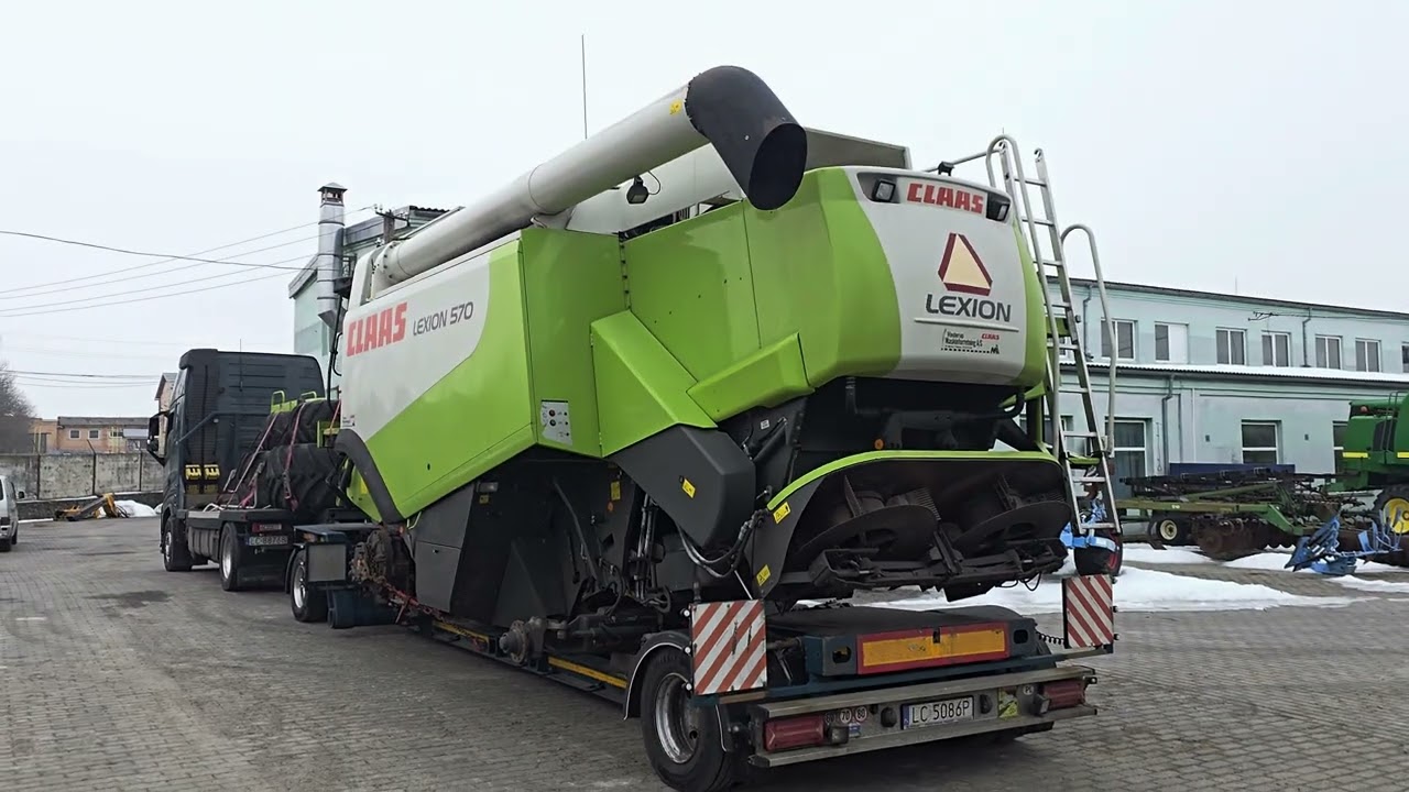 Claas Lexion прямо з трала