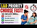 50 NCLEX Labor &amp; Delivery Prioritization Drill OB Nursing  #2026  #education #study #explore #fypシ゚