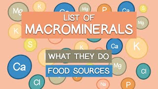 List of Major Dietary Minerals, What They Do | Plus Food Sources
