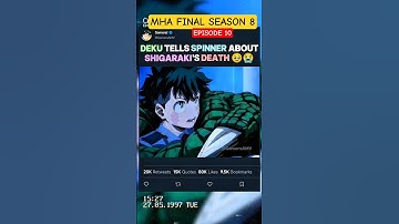 DEKU tells SPINNER about SHIGARAKI