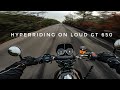 4k riding gt 650 with loud full system exhaust gursewak exhaust