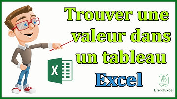 Comment trouver une valeur dans un tableau Excel