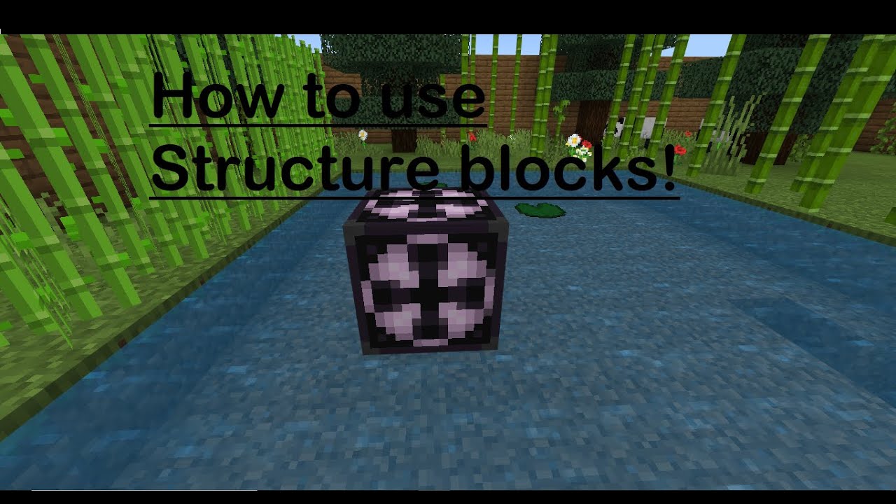 How to use Structure blocks | Minecraft Bedrock - YouTube