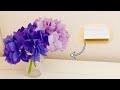 節約手作りペーパーフラワー。あるものクラフト。紫陽花作り【ペーパーフラワー】【ペーパータオル】　2021.5.10