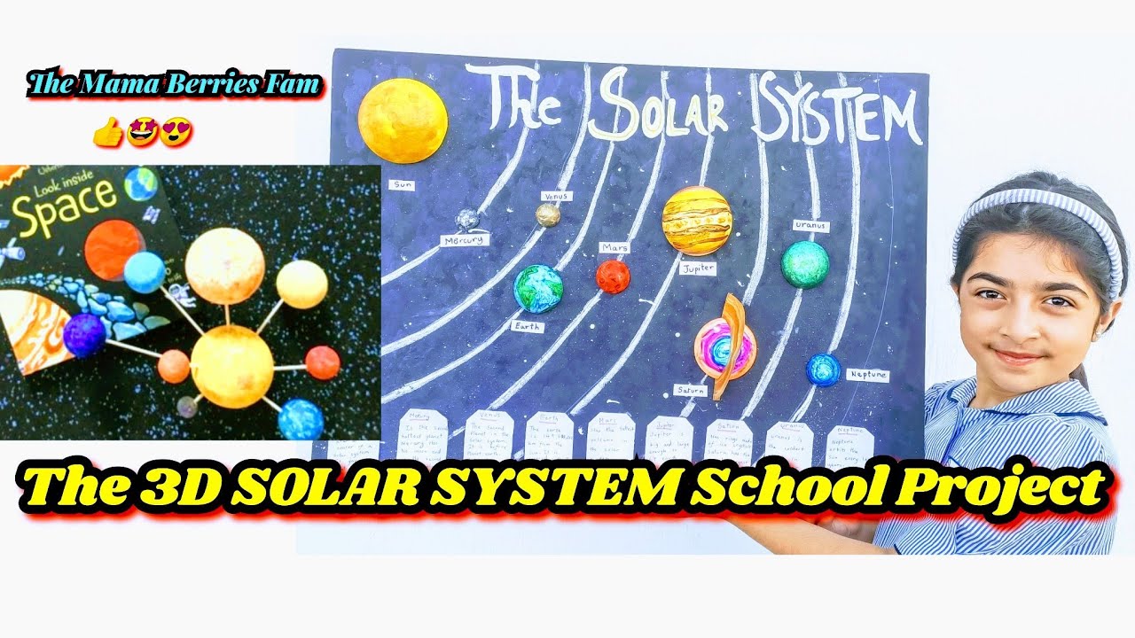 How to make 3D Solar System Project for Science Fair or School 