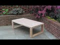 DIY Modern Outdoor Cedar Coffee Table | $50 2x4 Build, Free Plans