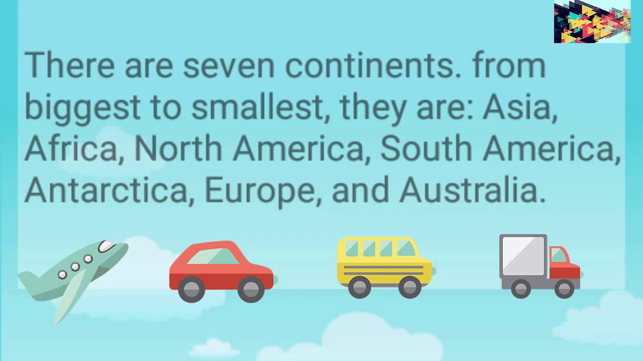 Learn all about the Continents of the world | continents video for kids
