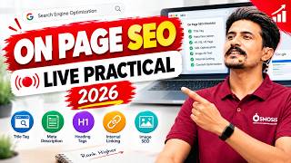 On Page SEO Live Practical | Complete On Page SEO Tutorial in Hindi 2026 Update