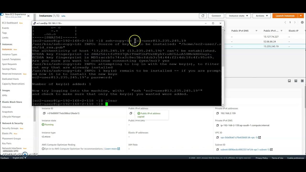 Connect via ssh