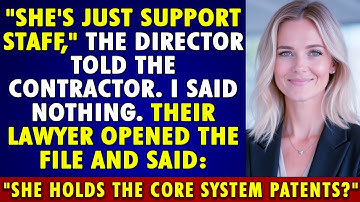 De directeur noemde mij ONDERSTEUNEND PERSONEEL, totdat een ADVOCAAT ontdekte dat ik de KERNPATEN...