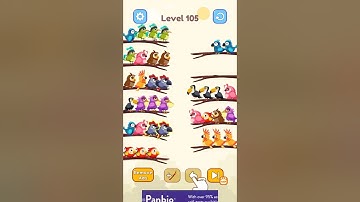 Bird Color Sort Puzzle Level 105 Solution