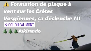 déclenchement plaque à vent / ski Falimont 04 12 23