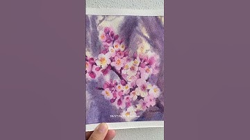 Thumbnail of Plum Blossom 🌸 Watercolor Painting #shorts