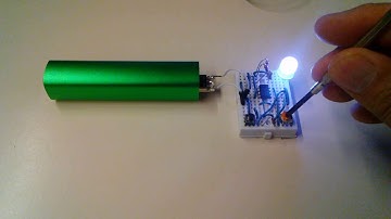 Multi-mode pen light:  ATTiny85 with RGB LED