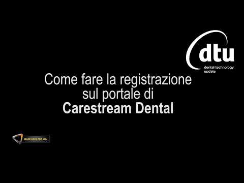 @CarestreamDental Come fare la registrazione portale Cliente