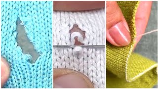 3 Magical Ways to Repair Holes in Knitted Sweaters at Home Yourself Beginner's Tutorial So Easy!