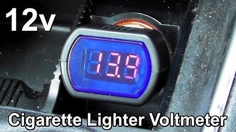 Car Battery Tester - 12 Volt Cigarette Lighter Voltmeter