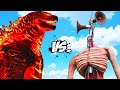 GODZILLA FIRE VS SIREN HEAD - MONSTER BATTLE