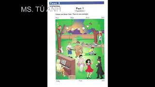 Listening A1, Movers 7, Test 3- Part 1