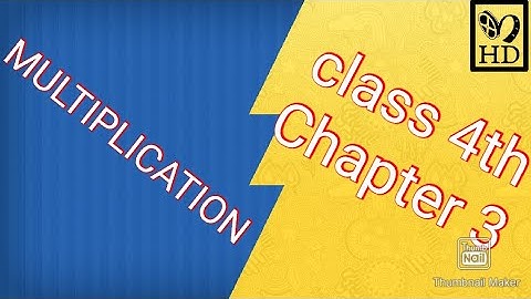 Class 4th chapter 3(MULTIPLICATION) Exercise 3.1