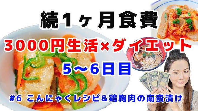 1ヶ月食費3000円 ダイエット 一人暮らしの節約生活 6こんにゃくレシピ 保存法 鶏胸肉の南蛮漬け 他 Youtube 1ヶ月食費3000円 ダイエット 一人暮らしの節約生活 6こんにゃくレシピ 保存法 鶏胸肉の南蛮漬け 他 Youtube