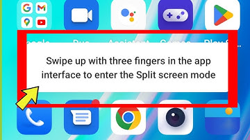 Swipe up with three fingers in the app interface to enter the Split screen mode Oneplus Mobile