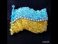 Майстер клас брошка Прапор України вишивка бісером DIY flag of Ukraine embroidery with beads