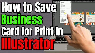 How to Save Business Card For Print in Illustrator