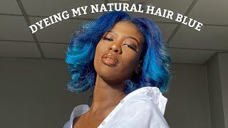 Adore hair color - Blue hair dye tutorial | tutorial haircolor bluehair naturalhair hair