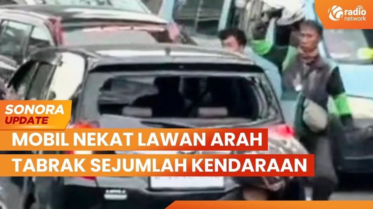Mobil Nekat Lawan Arah Tabrak Sejumlah Kendaraan di Jakarta Pusat | SONORA UPDATE