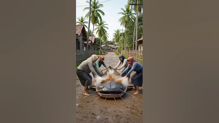 What could be lurking inside the catfish’s mysterious belly #catfish #wildlife #nature