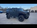 2008 Hummer H2 SUV - Black-Ops - Rancho Lift - Matte Black Wrap