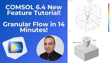 COMOSOL Handleiding voor het transporteren van korrels | Korrels door een trechter en container