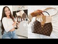 WHAT'S IN MY BAG - Everyday Essentials // Louis Vuitton Clapton Backpack