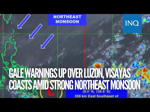 Gale warnings up over Luzon, Visayas seaboards amid strong northeast monsoon