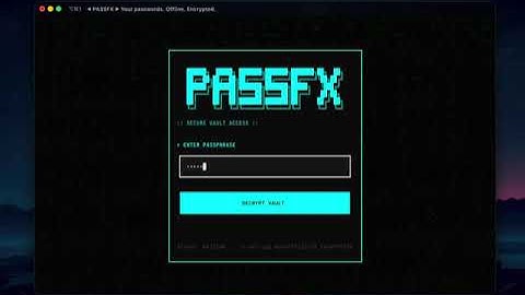 PassFX Demo