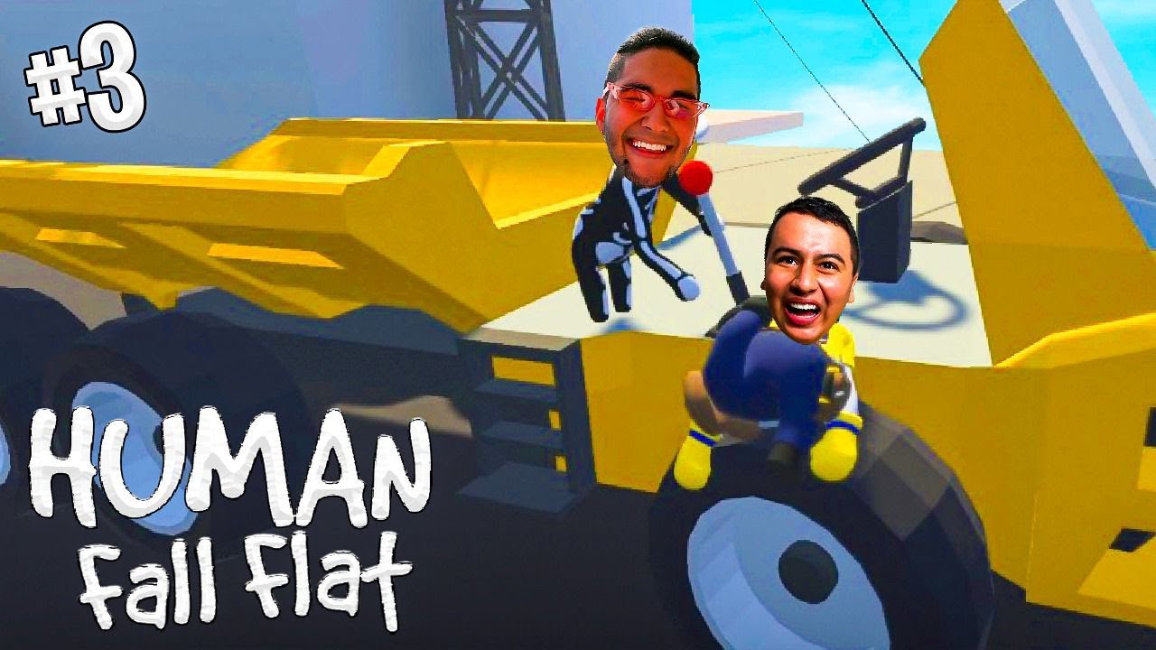 ¡MANEJANDO VOLQUETA CON 4 TONTOS! | Human Fall Flat