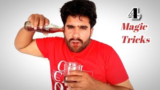 Amazing Coca Cola Magic Trick with Tutorial  | 4 plus Different Magic Tricks in This video