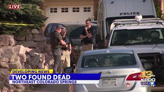 Homicide investigation underway in northeast Colorado Springs after two found dead
