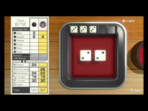Clubhouse Games: 51 Worldwide Classics (Switch) - Game #3: Yacht Dice