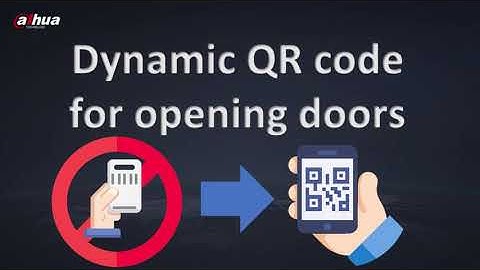 DSS V8.4 - Dynamic QR code for access control